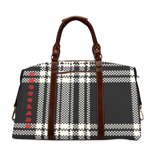 Licorice Plaid Classic Travel Bag (Model 1643) Remake