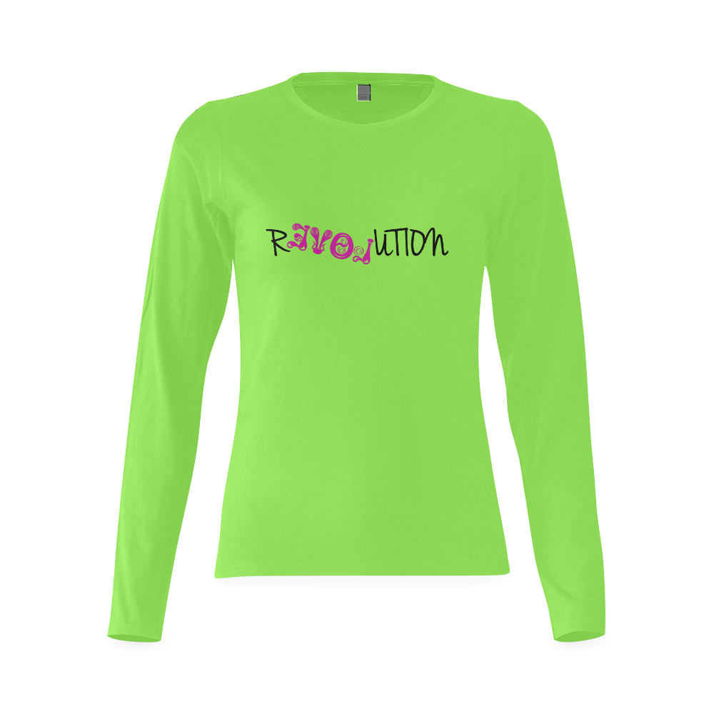 revolution Sunny Women's T-shirt (long-sleeve) (Model T07)