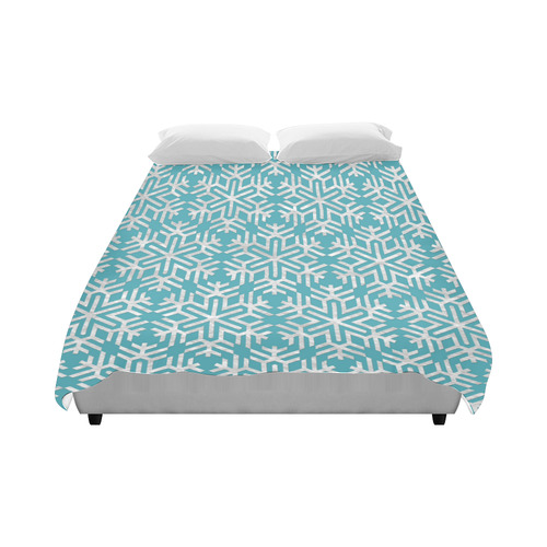 Snowflakes pattern 01 Duvet Cover 86"x70" ( All-over-print)