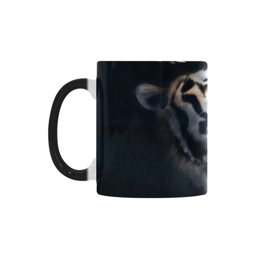 A painted glorious roaring Tiger Portrait Custom Morphing Mug