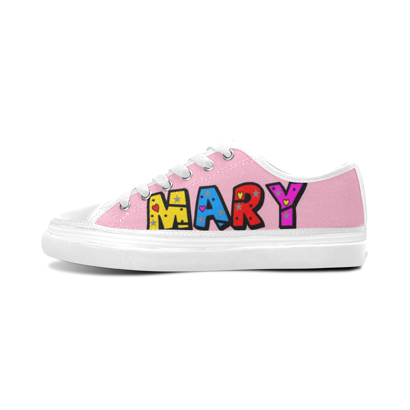 Mary by Popart Lover Women's Canvas Zipper Shoes/Large Size (Model 001)