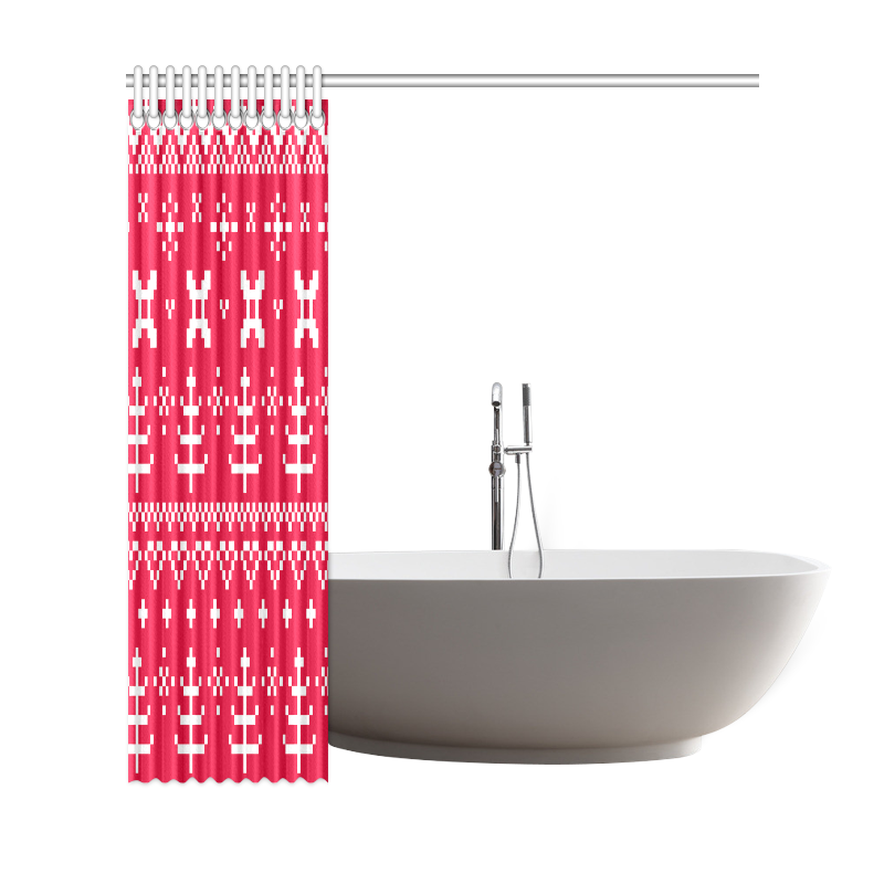 New in shop! Designers exclusive folk hand-drawn Art Shower Curtain 69"x72"