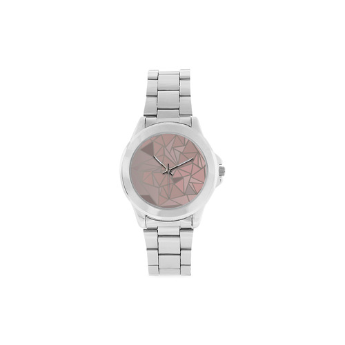 Rose Gold Stained Glass Unisex Stainless Steel Watch(Model 103)
