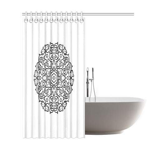Original bath and shower curtain with Mandala art Shower Curtain 69"x72"