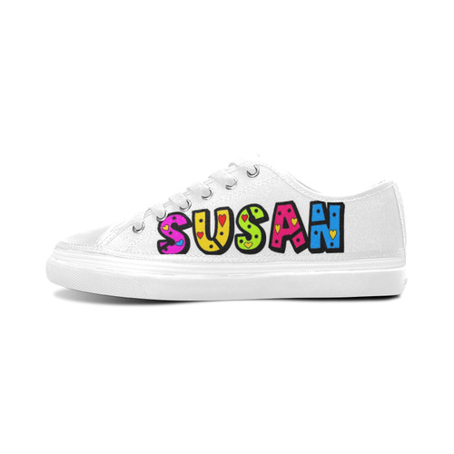Susan by Popart Lover Women's Canvas Zipper Shoes/Large Size (Model 001)