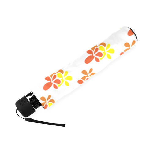 Orange Yellow Flower Petals Foldable Umbrella (Model U01)