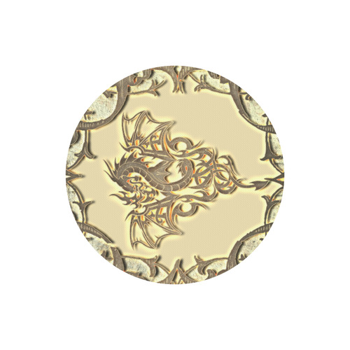 Bautiful dragon, tribal design Round Mousepad