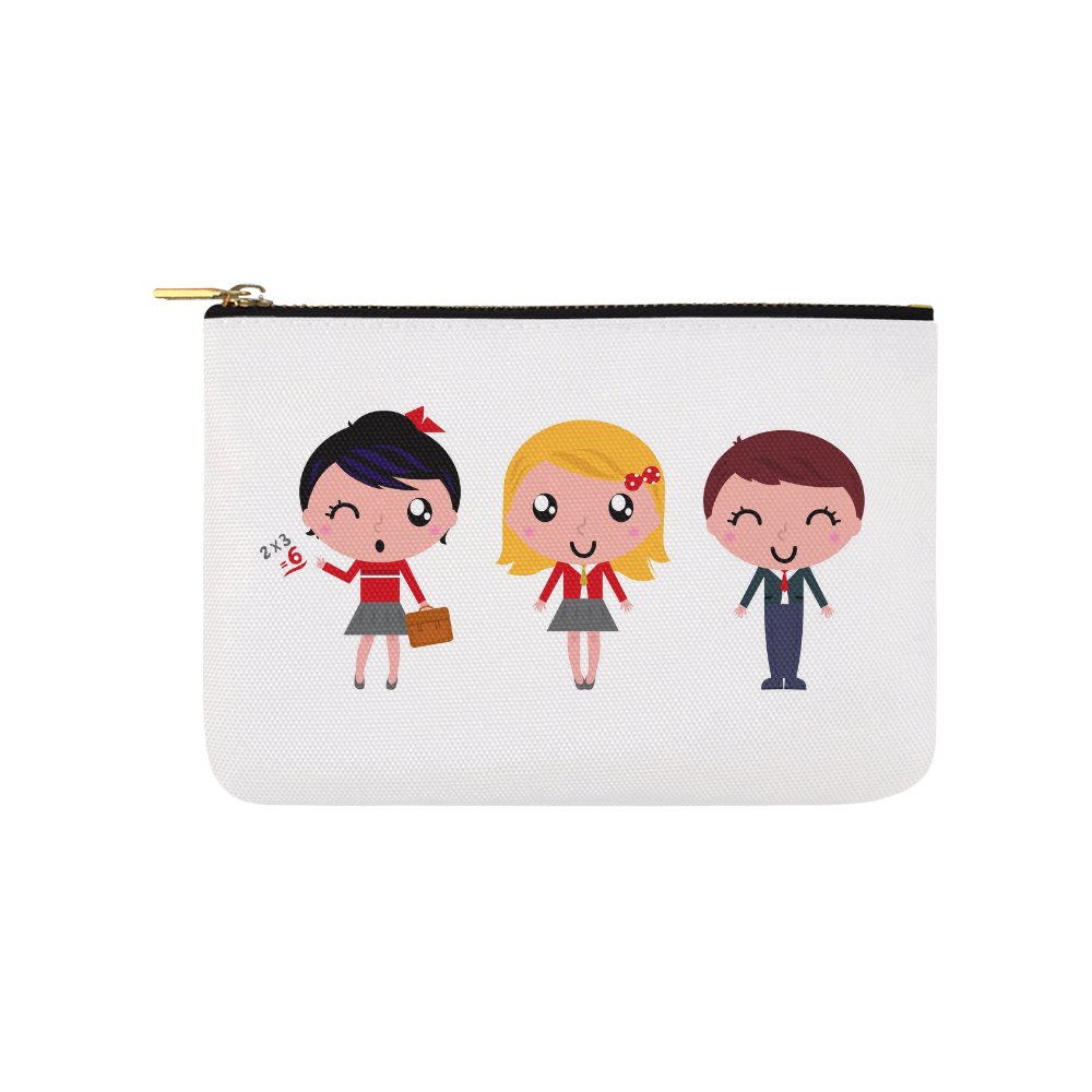 Little elegant designers bag for Stylish girl : school pupil edition Carry-All Pouch 9.5''x6''