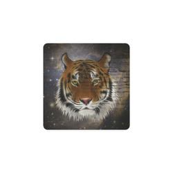 An abstract magnificent tiger Square Coaster