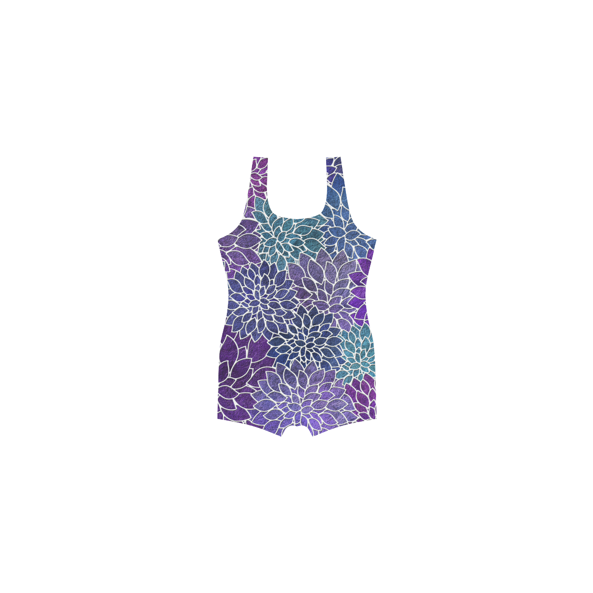 Floral Abstract-22 Classic One Piece Swimwear (Model S03)