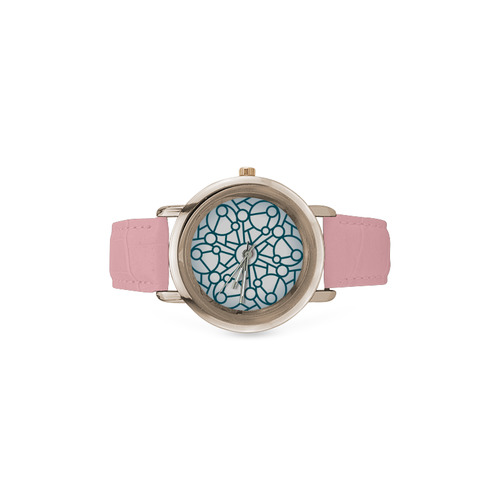 New designers Watches : pink edition Women's Rose Gold Leather Strap Watch(Model 201)