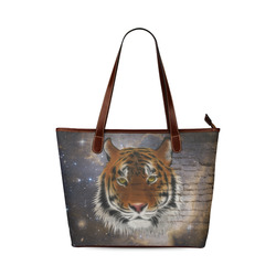 An abstract magnificent tiger Shoulder Tote Bag (Model 1646)