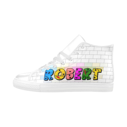 Robert by Popart Lover Aquila High Top Microfiber Leather Men's Shoes/Large Size (Model 032)