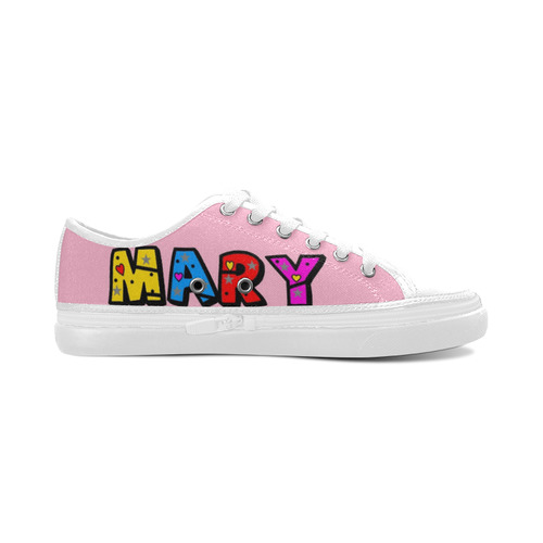 Mary by Popart Lover Women's Canvas Zipper Shoes/Large Size (Model 001)