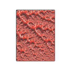 Cool Red Fractal White Lights Blanket 50"x60"