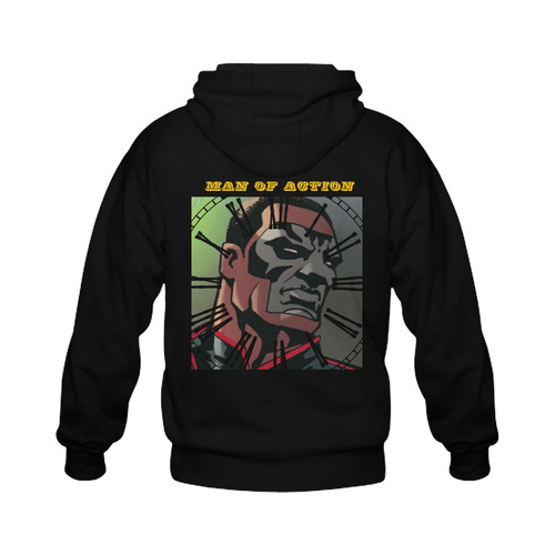 Comic Fit Gildan Full Zip Hooded Sweatshirt (Model H02)