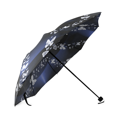 Blue Butterflies Foldable Umbrella (Model U01)