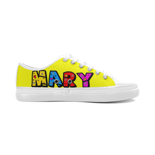 Mary by Popart Lover Women's Canvas Zipper Shoes/Large Size (Model 001)
