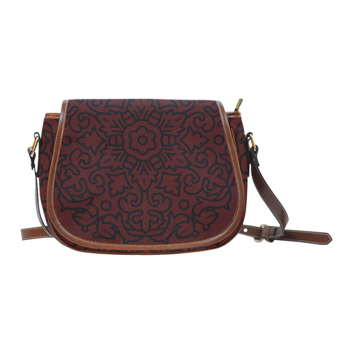Luxury designers mandala bag : black, brown 60s edition Saddle Bag/Large (Model 1649)