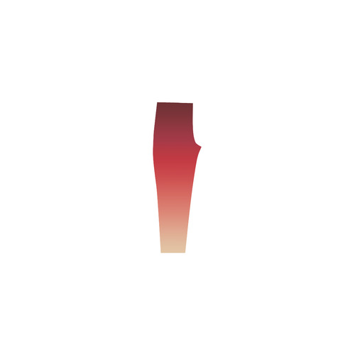 Red Ombre Graduated Color Capri Legging (Model L02)
