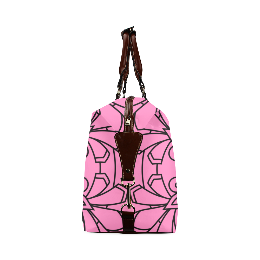 New pink designers Bag : hand-drawn Mandala Art. Designers edition 2016 Classic Travel Bag (Model 1643)