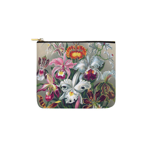 Orchid Flowers Ernst Haeckel Floral Nature Art Carry-All Pouch 6''x5''
