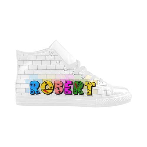 Robert by Popart Lover Aquila High Top Microfiber Leather Men's Shoes/Large Size (Model 032)