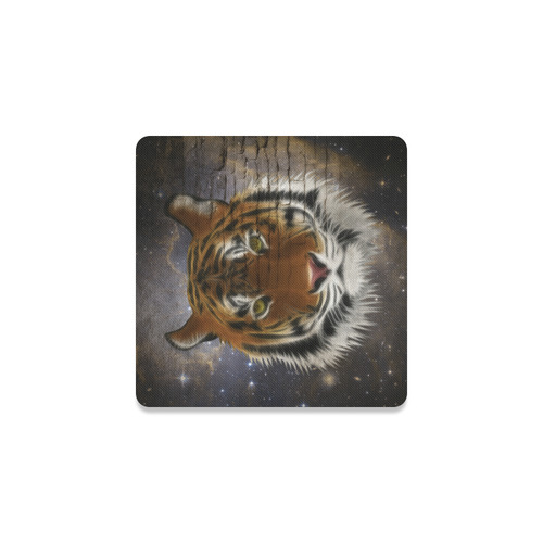 An abstract magnificent tiger Square Coaster