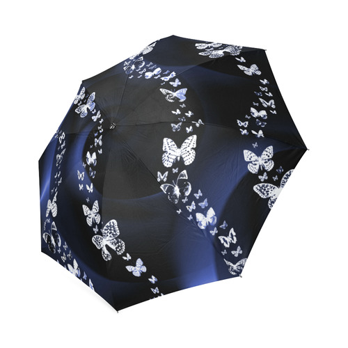 Blue Butterflies Foldable Umbrella (Model U01)