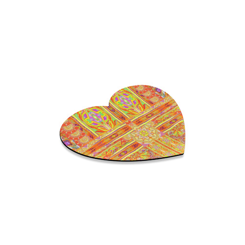 floral 7 Heart Coaster