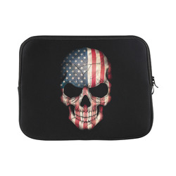 American Flag Skull Custom Laptop Sleeve 13"