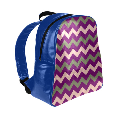New in shop. Designers little italic bag with zig-zag stripes. Blue and purple edition 2016 availabl Multi-Pockets Backpack (Model 1636)