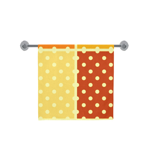 New designers Spa towel available. Dots edition / brown, yellow Bath Towel 30"x56"