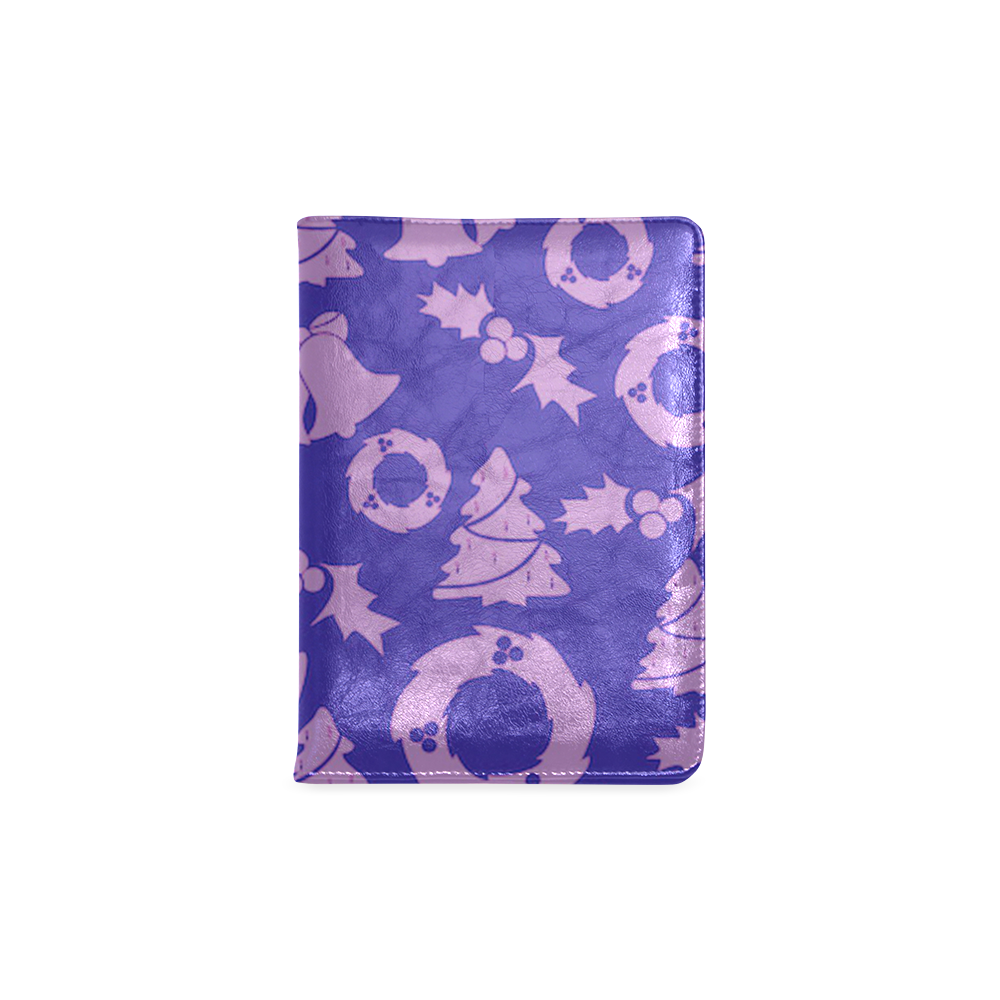 Christmas Pattern blue Custom NoteBook A5