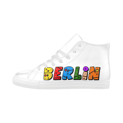 Berlin by Popart Lover Aquila High Top Microfiber Leather Men's Shoes (Model 032)