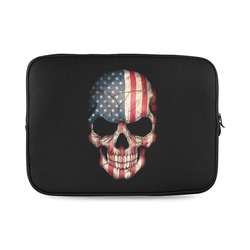 American Flag Skull Custom Laptop Sleeve 14''