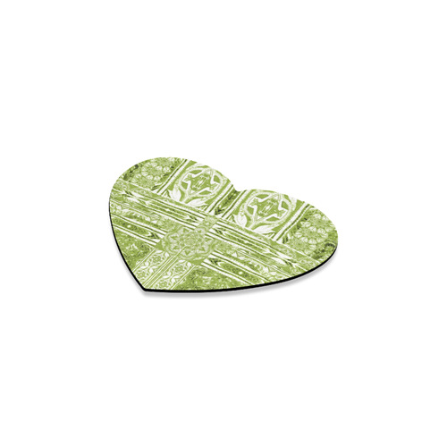 floral 14 Heart Coaster