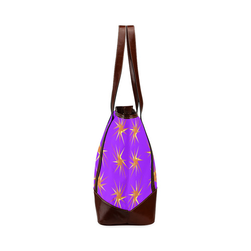 PURPLE SPARKLES Tote Handbag (Model 1642)