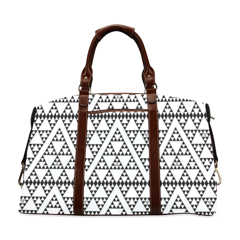 triangles in triangles pattern Classic Travel Bag (Model 1643) Remake ...