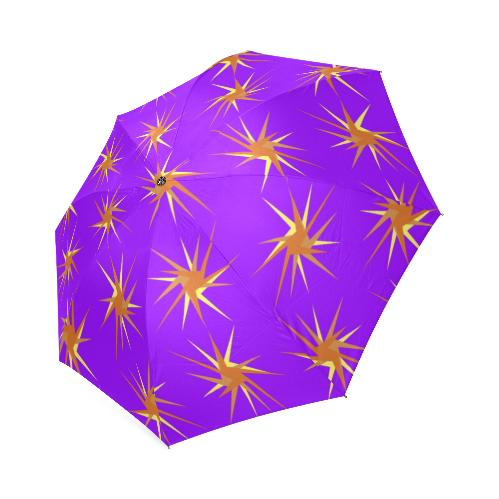 PURPLE SPARKLES Foldable Umbrella (Model U01)