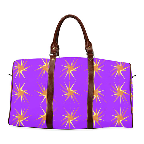 PURPLE SPARKLES Waterproof Travel Bag/Large (Model 1639)