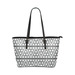 Dreidel Print Pattern Leather Tote Bag main image 1