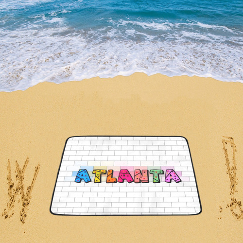 Atlanta by Popart Lover Beach Mat 78"x 60"