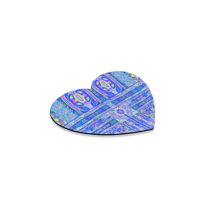 floral 6 Heart Coaster