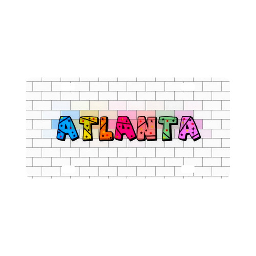Atlanta by Popart Lover Classic License Plate