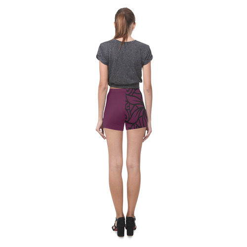 Cute short leggings for Girl. Vintage mandala original edition Briseis Skinny Shorts (Model L04)