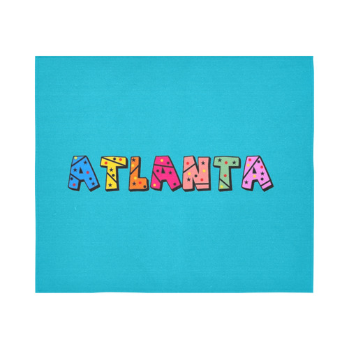 Atlanta by Popart Lover Cotton Linen Wall Tapestry 60"x 51"