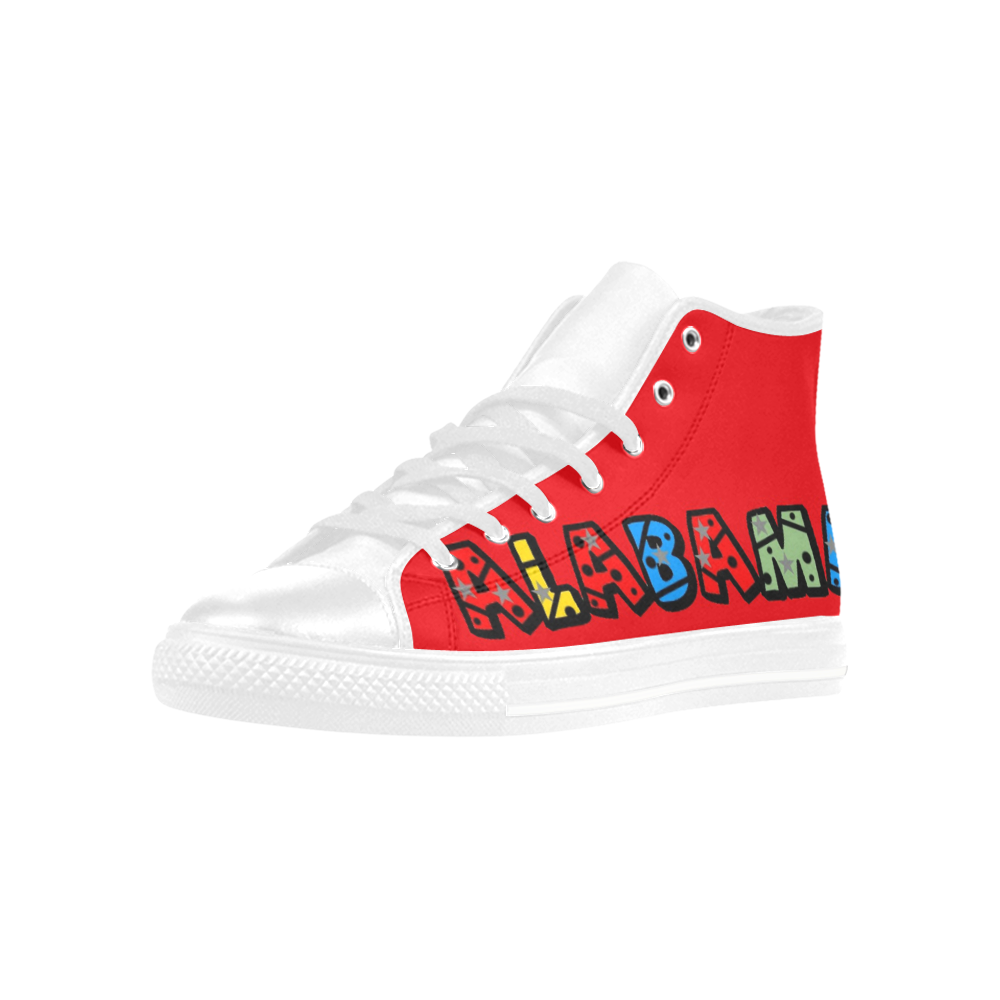 Alabama by Popart Lover Aquila High Top Microfiber Leather Men's Shoes/Large Size (Model 032)