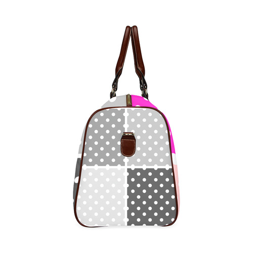 Vintage designers Original bag : pink fresh vintage Dots edition Waterproof Travel Bag/Large (Model 1639)