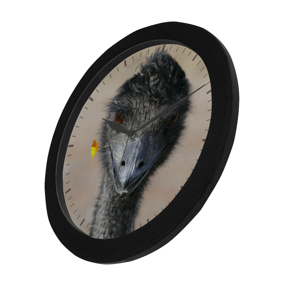 Happy Emu Circular Plastic Wall clock